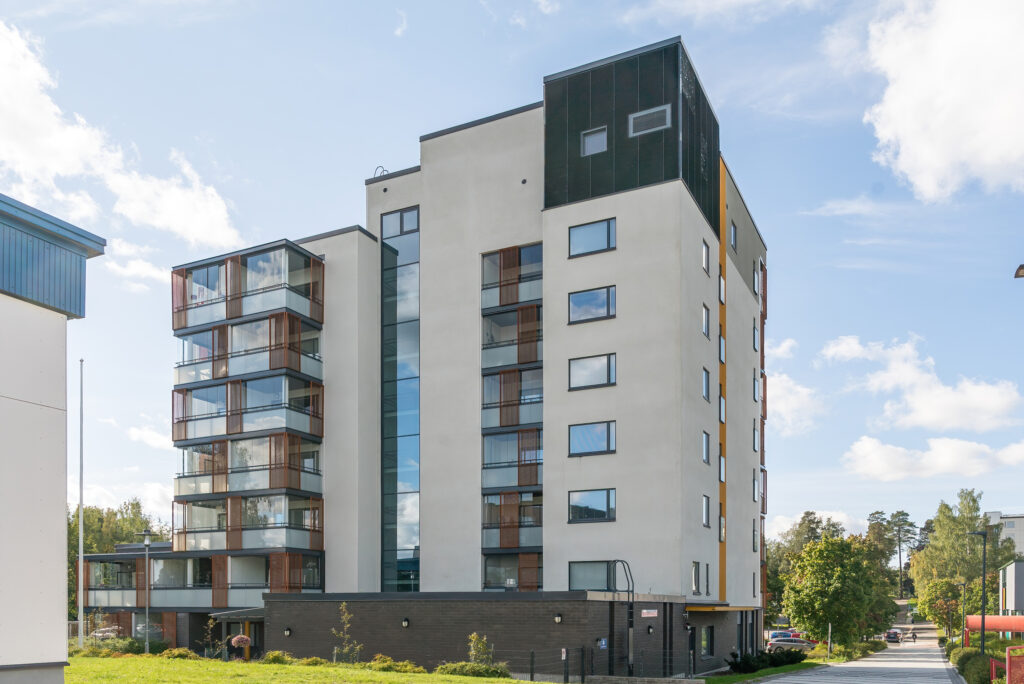 The photo shows a VAV rental flat in Martinlaakso, at Martinlaaksonkuja